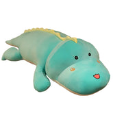 🐊 Roars, Snuggles & Sweet Dreams – Giant Dino-Croc Plush Pillow Buddy! 🛌💚 - ThiGui